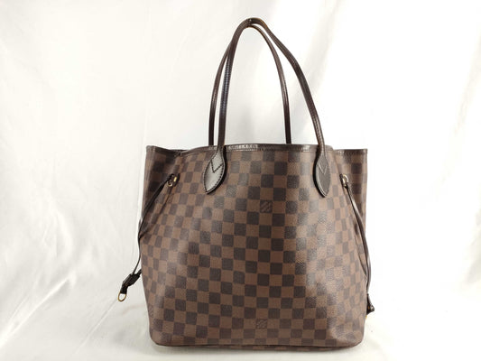 LOUIS VUITTON Damier LV Damier Neverful MM N51105 AR1160 Tote Bag