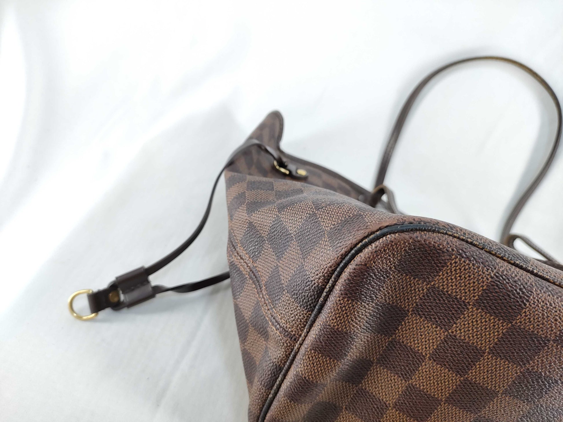 LOUIS VUITTON Damier LV Damier Neverful MM N51105 AR1160 Tote Bag