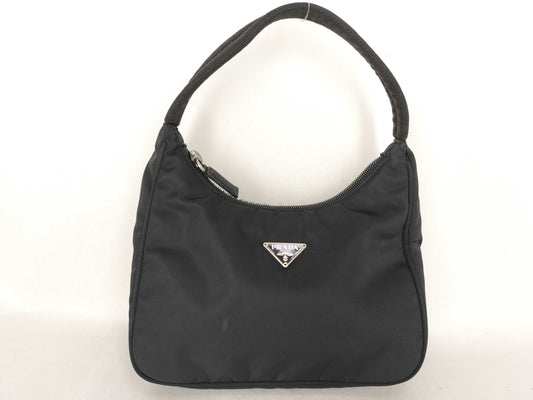 PRADA Nylon Prada Tesuto Bag Black Handbag