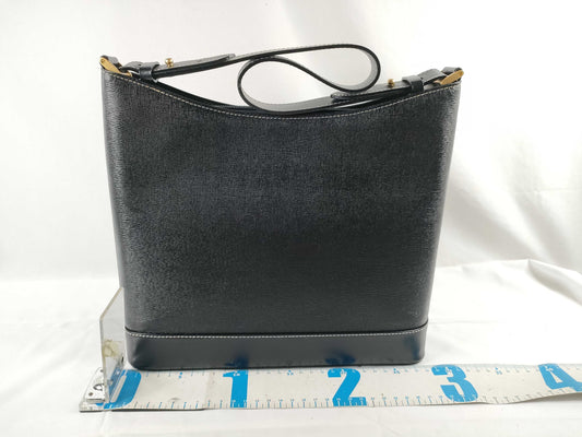 BURBERRY Leather One Shoulder Bag Black Shoulder Bag