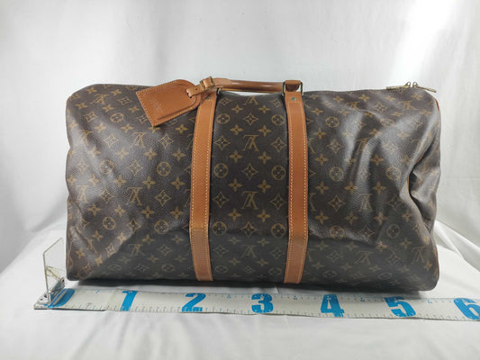 LOUIS VUITTON Monogram LV Monogram Keepol Bangliere 55 M41414 VI882 Boston Bag