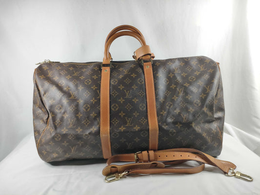 LOUIS VUITTON Monogram LV Monogram Keepol Bangliere 55 M41414 VI882 Boston Bag