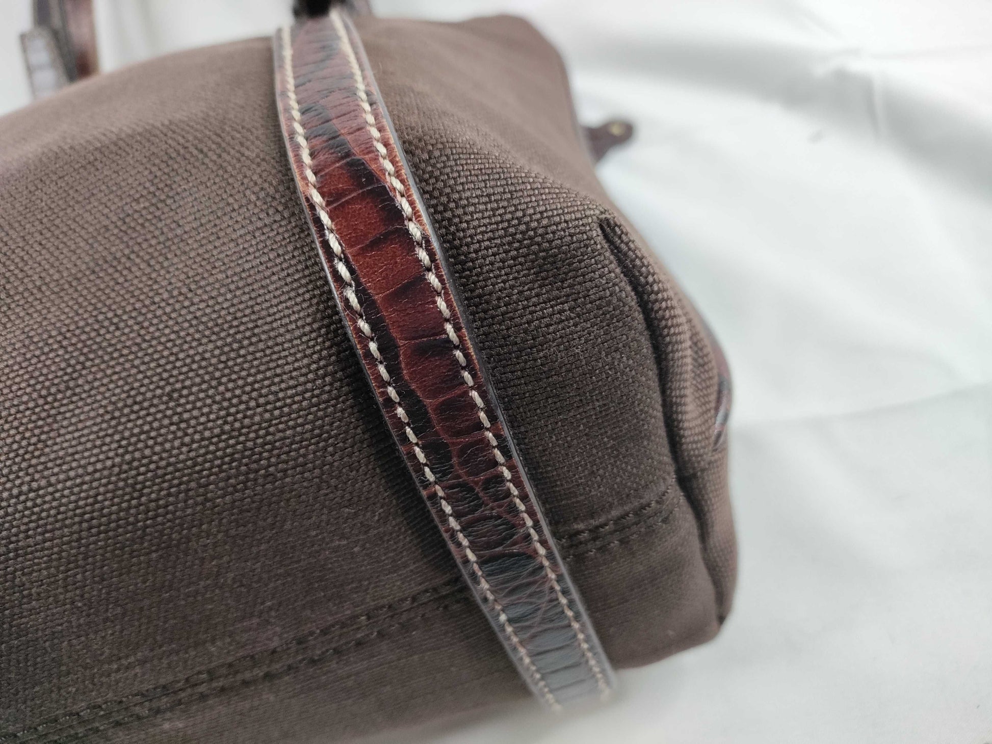 CELINE Canvas x Leather Tote Bag WC-ST-0047 Brown Tote Bag