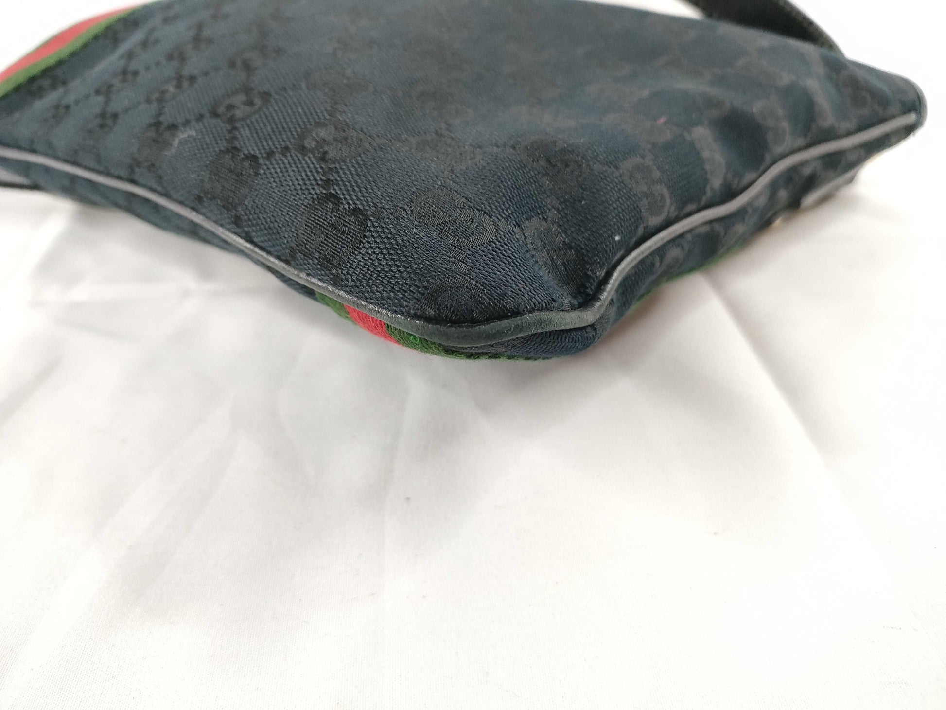 GUCCI GG Canvas Gucci Sherry Line GG Canvas Shoulder Bag 144388 002058 Black Shoulder Bag