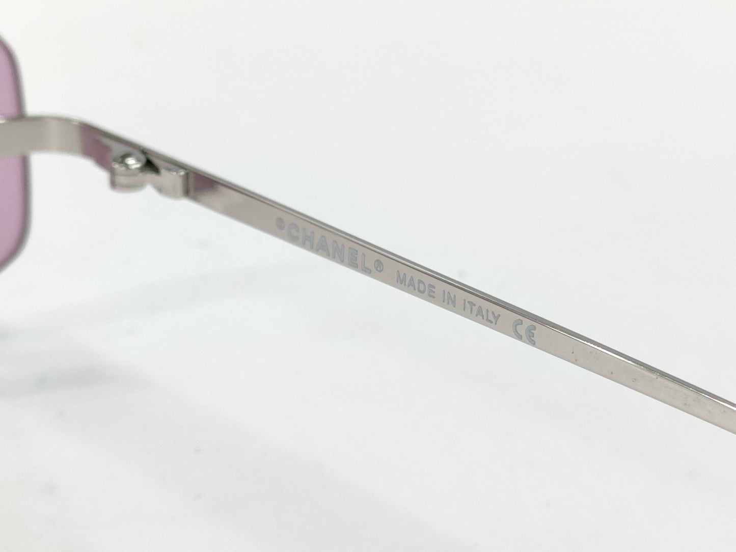 CHANEL Coco Mark Metal Sunglasses 4002 Purple x Silver