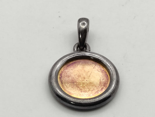 HERMES Serie Top GPx Plated Gold x Silver Pendant Top