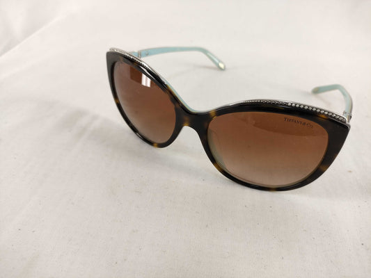 Tiffany & Co. Tiffany Plastic Sunglasses TF4134-B-F Blue x Brown Sunglasses