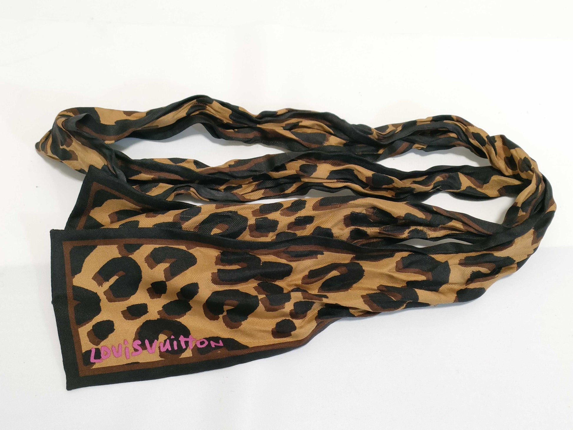 LOUIS VUITTON LV Leopard Bandeau M72394 Scarf