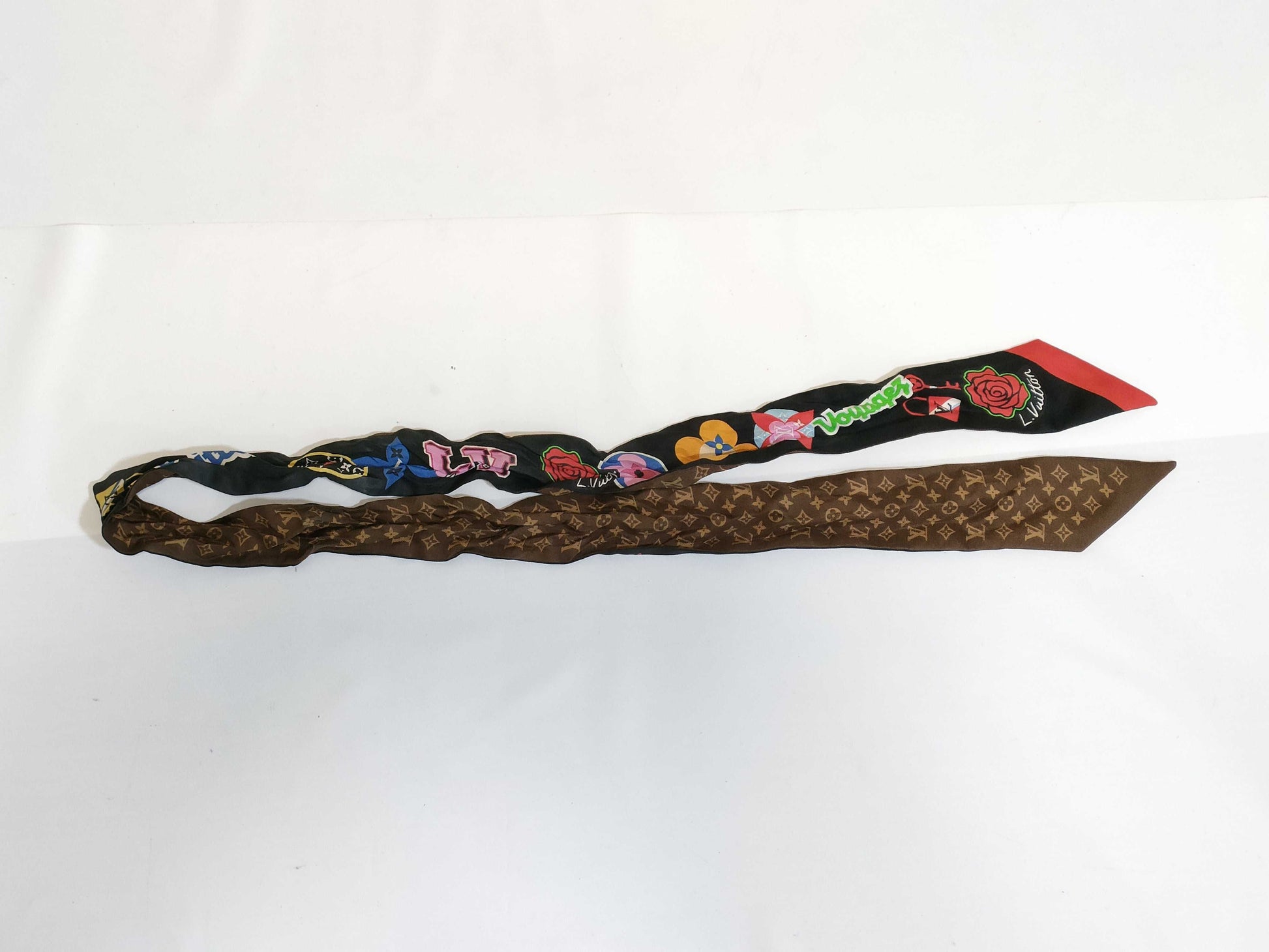 LOUIS VUITTON LV Monogram x Stories Bandeau BB M71095 Scarf
