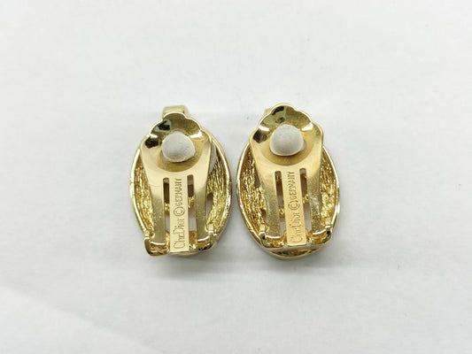 Dior Christian Dior Earrings GP Gold Earrings