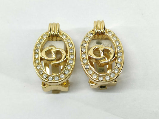 Dior Christian Dior Earrings GP Gold Earrings