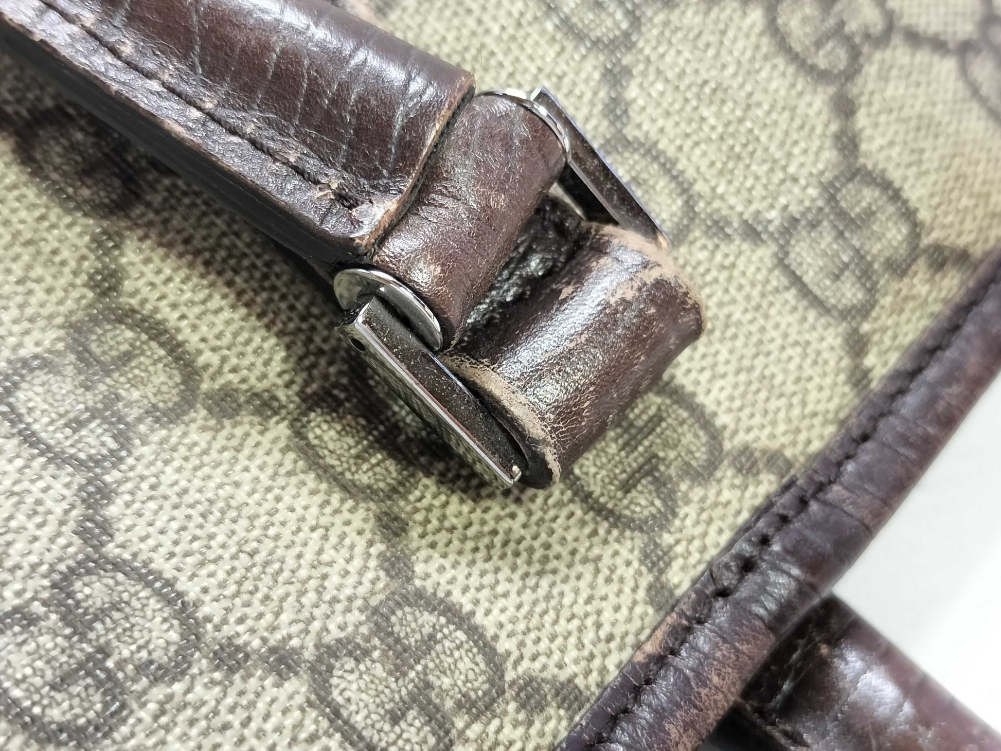 GUCCI GG Supreme Gucci GG Supreme Tote Bag 114595 205141 Brown Tote Bag