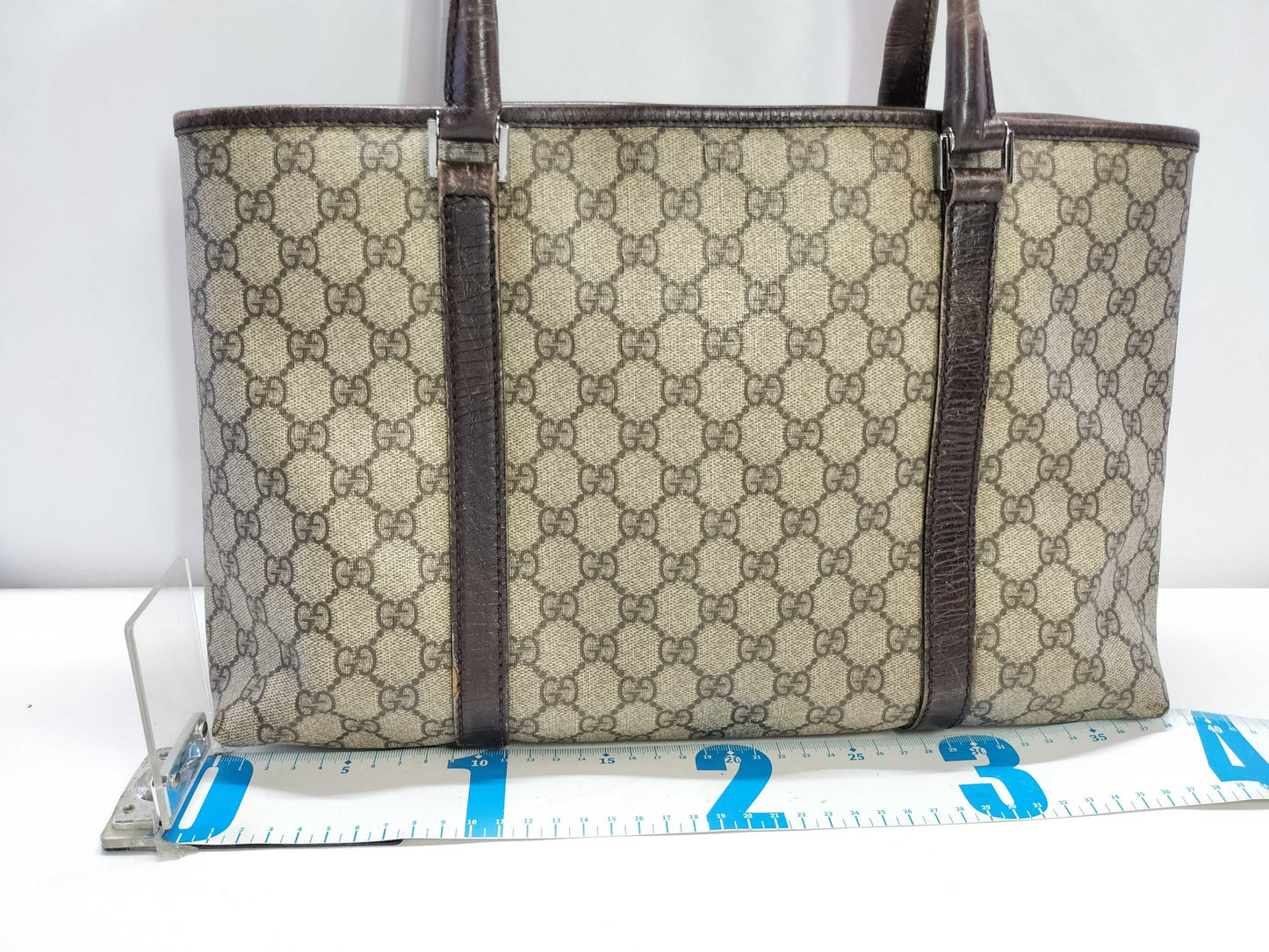 GUCCI GG Supreme Gucci GG Supreme Tote Bag 114595 205141 Brown Tote Bag