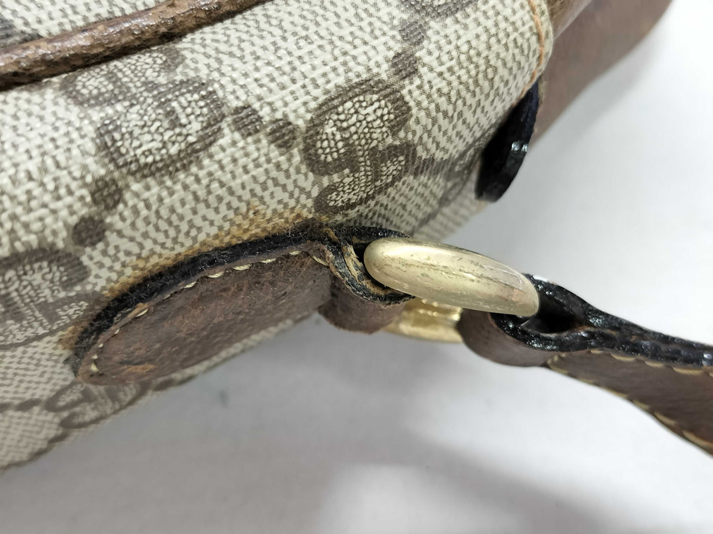 GUCCI GG Supreme Gucci Sherry Line GG Supreme Shoulder Bag 010/378 Brown Shoulder Bag
