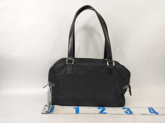PRADA Nylon Prada Tesuto Bag BR3149 Black Handbag