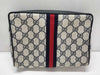 GUCCI GG Supreme Gucci Sherry Line GG Supreme Second Bag 63/01/012 Navy Pouch