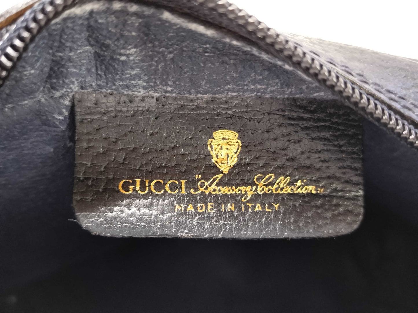 GUCCI GG Supreme Gucci Sherry Line GG Supreme Second Bag 63/01/012 Navy Pouch