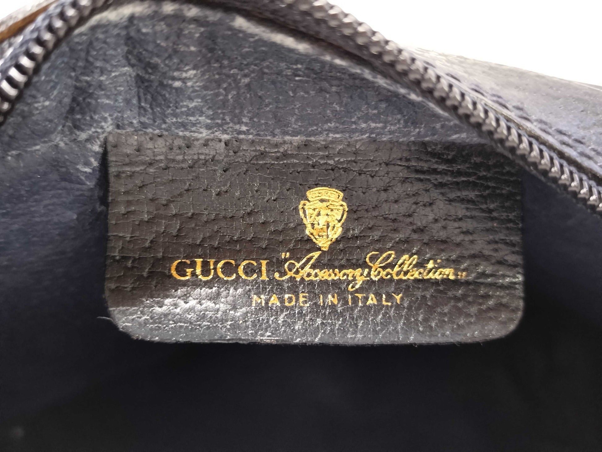 GUCCI GG Supreme Gucci Sherry Line GG Supreme Second Bag 63/01/012 Navy Pouch