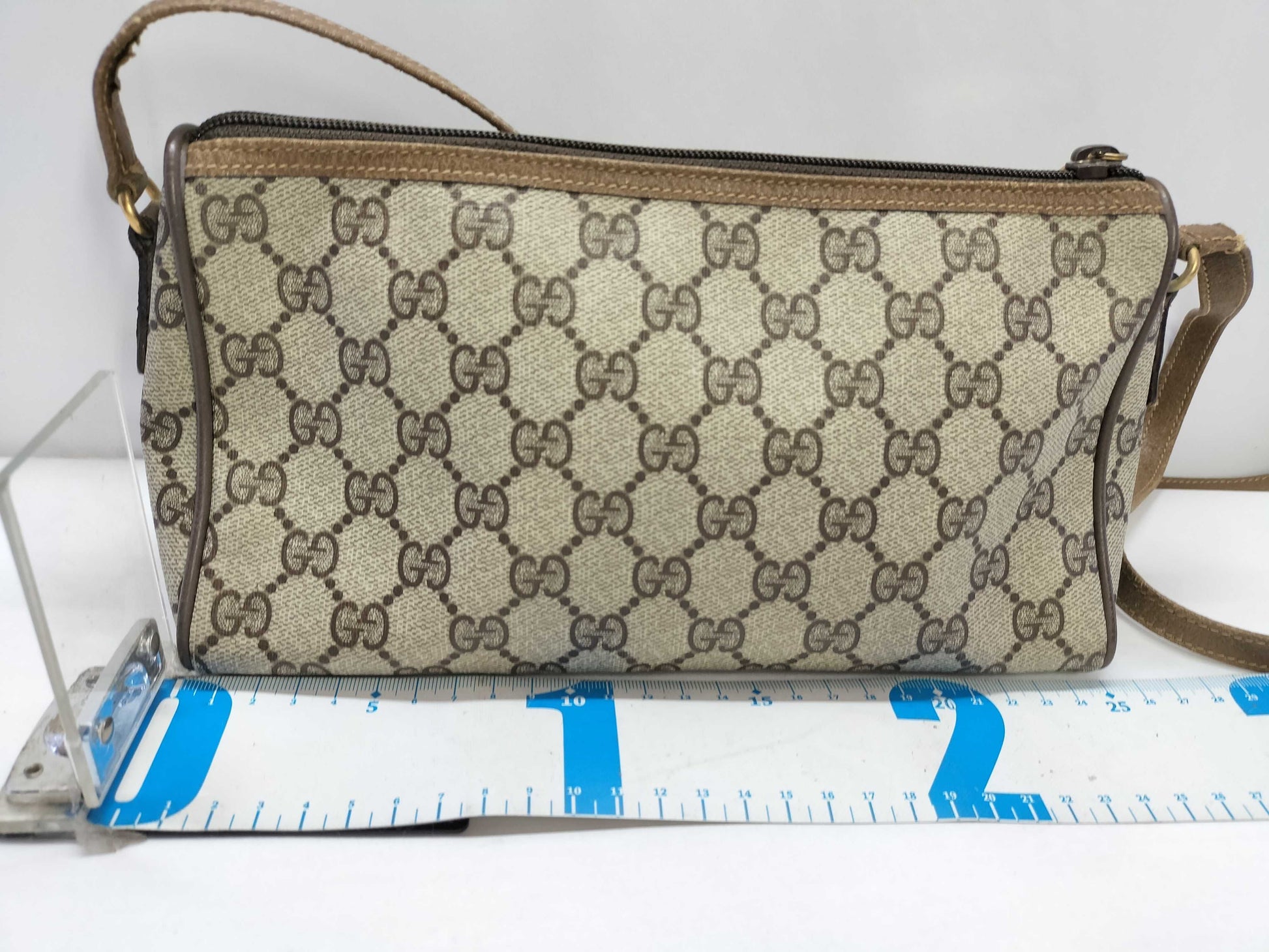 GUCCI GG Supreme Gucci GG Supreme Shoulder Bag 89.02.086 Brown Shoulder Bag