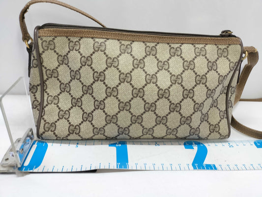 GUCCI GG Supreme Gucci GG Supreme Shoulder Bag 89.02.086 Brown Shoulder Bag