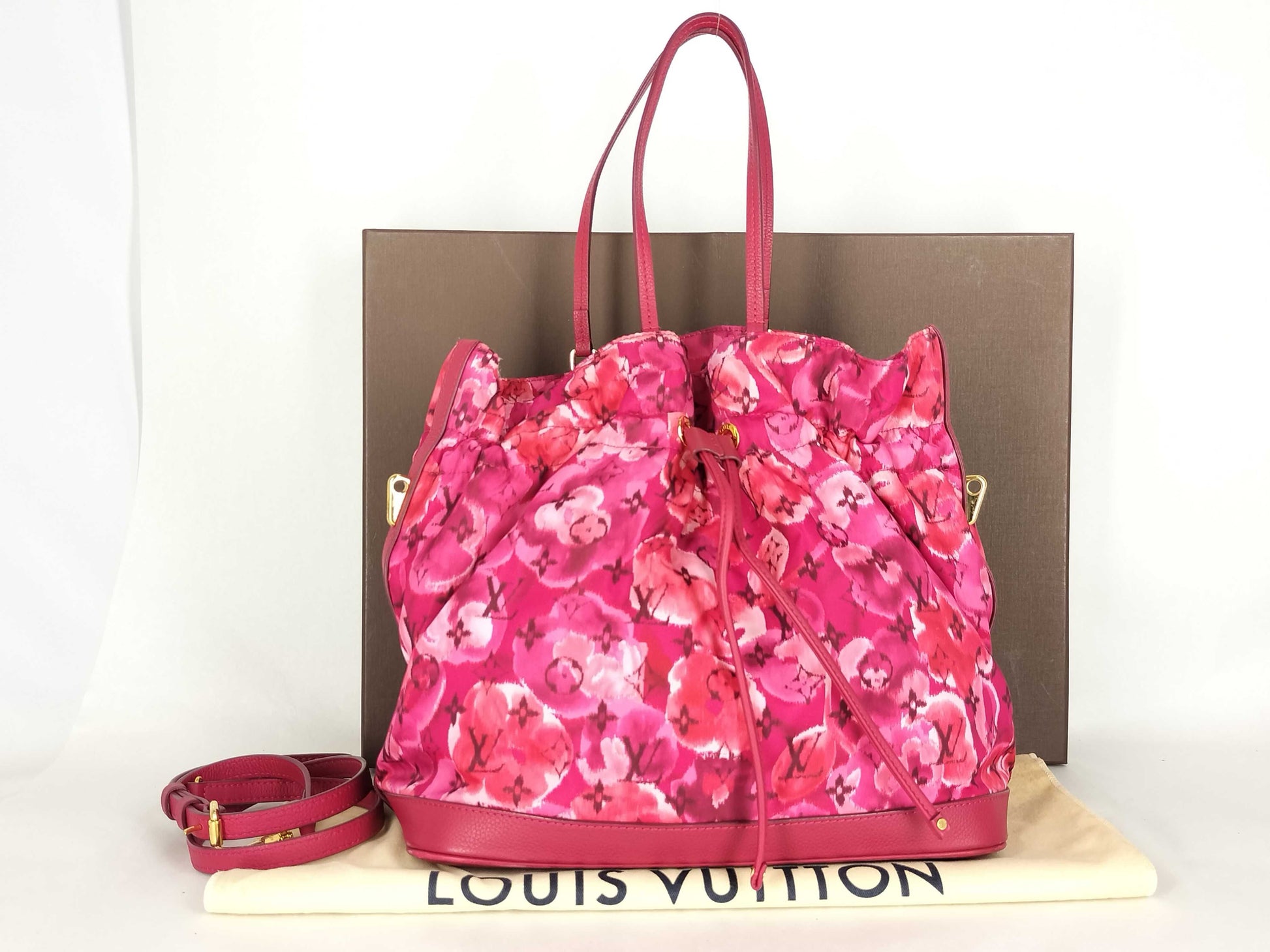LOUIS VUITTON LV Monogram Ikat Flower Noeful MM M94313 FO4137 Shoulder Bag