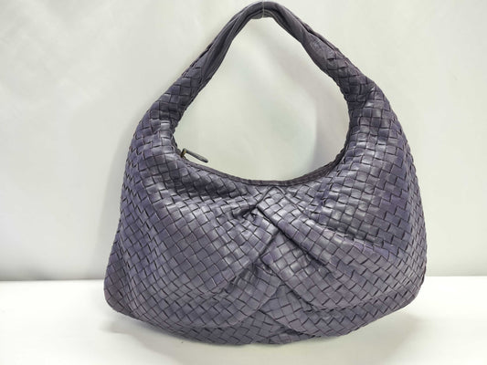 BOTTEGA VENETA Intrecciato Intrecciato Intrecciato Leather One Shoulder Bag 115653 VGIF1 5004 Purple Shoulder Bag