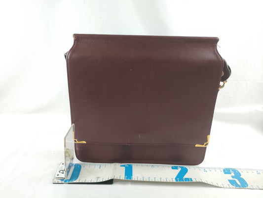Cartier Mast Cartier Mastline Leather Shoulder Bag Bordeaux Shoulder Bag