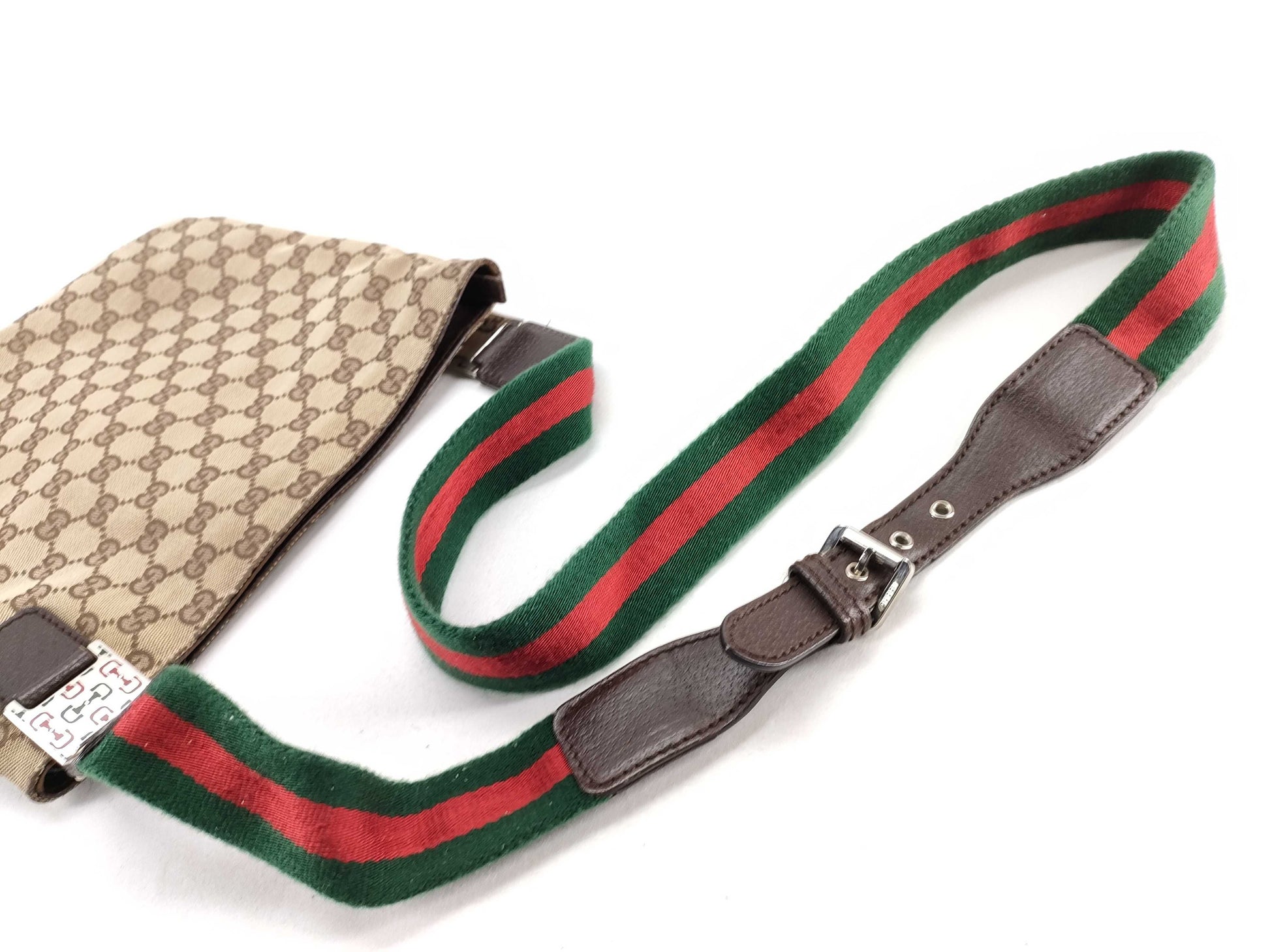 GUCCI GG Canvas Gucci Sherry Line GG Canvas Shoulder Bag 145809 214397 Brown Shoulder Bag