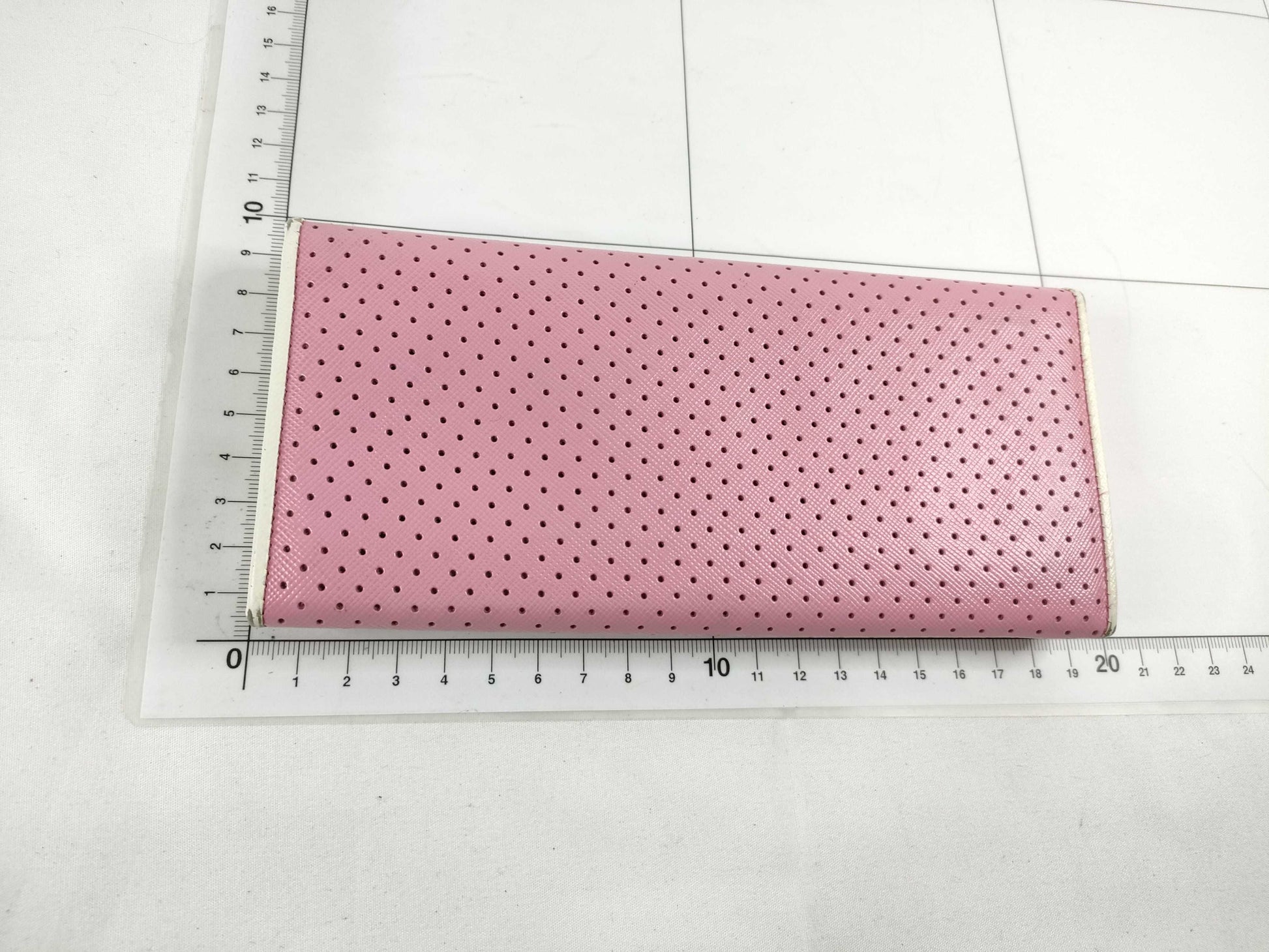 PRADA Leather Long Wallet Pink Wallet