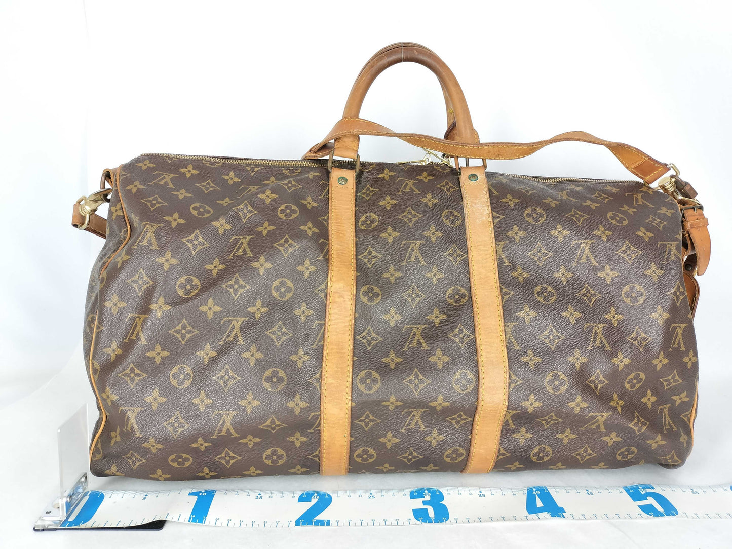LOUIS VUITTON Monogram LV Monogram Key Polvantriere 55 M41414 SD843 Boston Bag