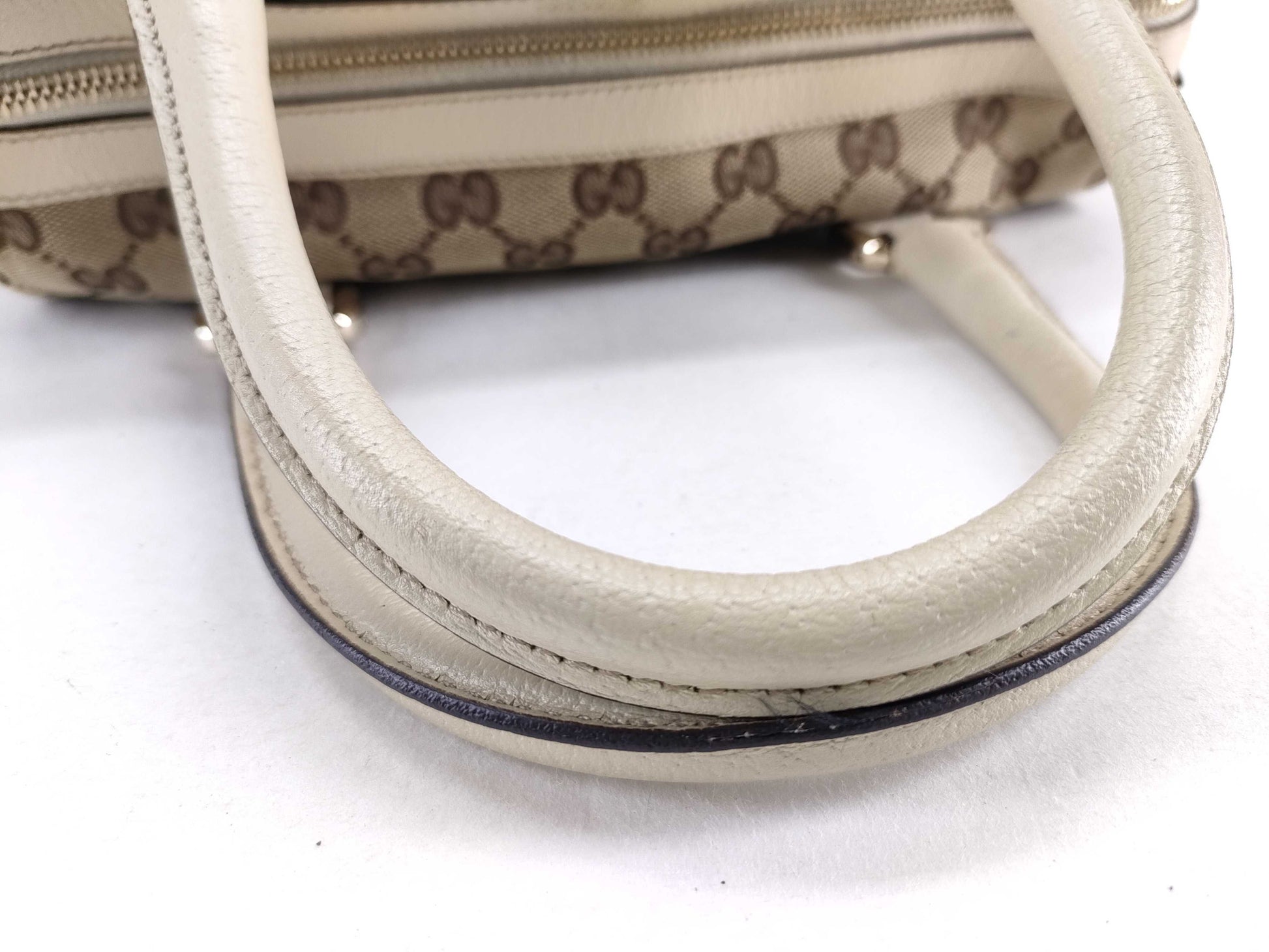 GUCCI GG Canvas Gucci GG Canvas Handbag 153026 496393 Beige Boston Bag