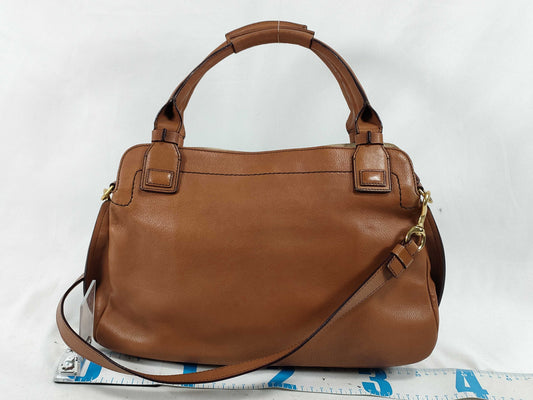 Chloe Chloe Margaret Leather 2-Way Handbag Brown Handbag