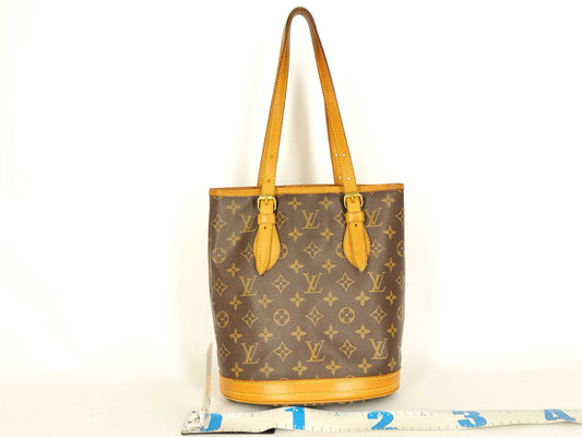 LOUIS VUITTON Monogram LV Monogram Bucket PM M42238 AR0998 Handbag
