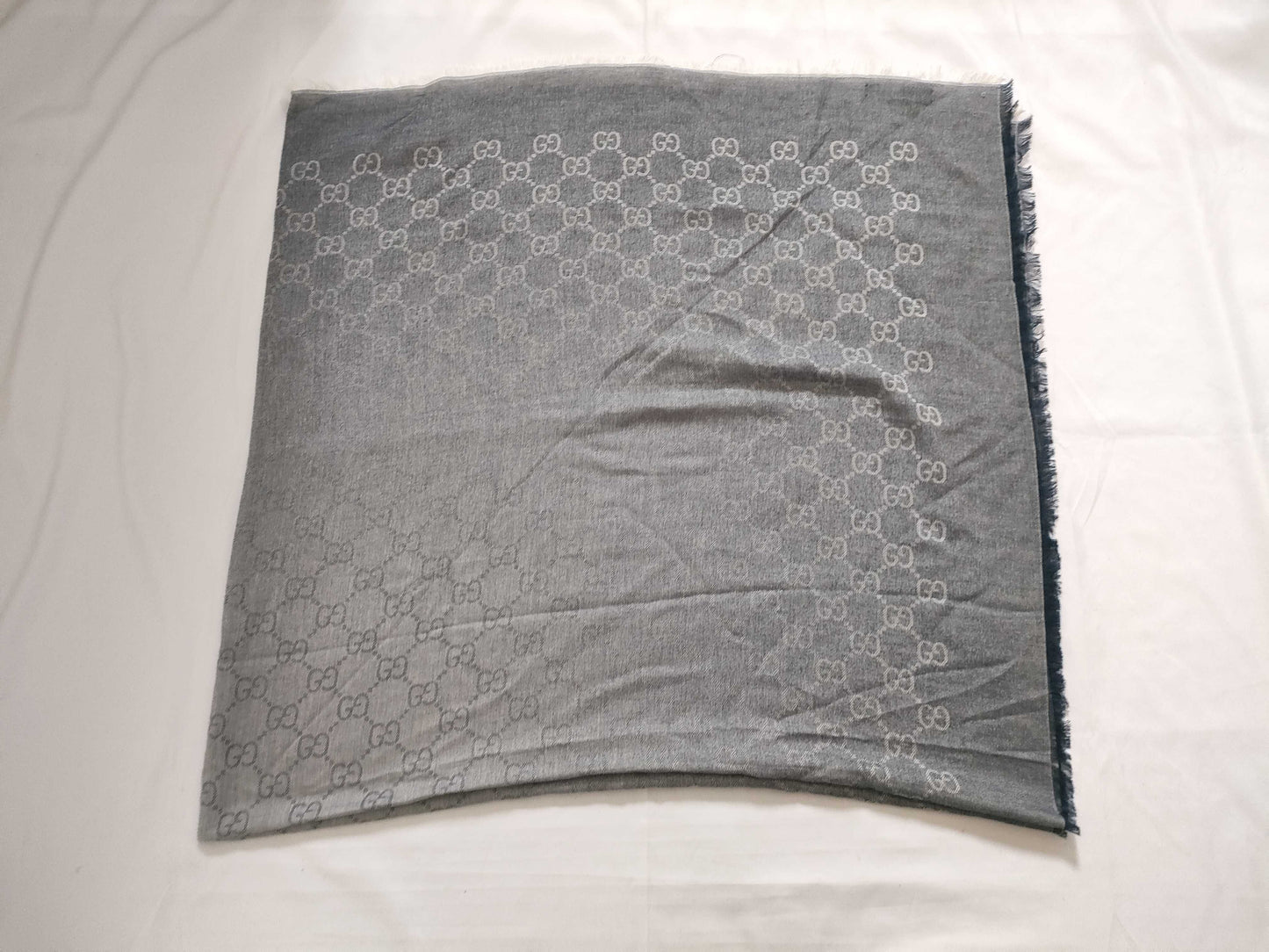 GUCCI GG Gucci GG Pattern Cotton Scarf Navy Other Accessories