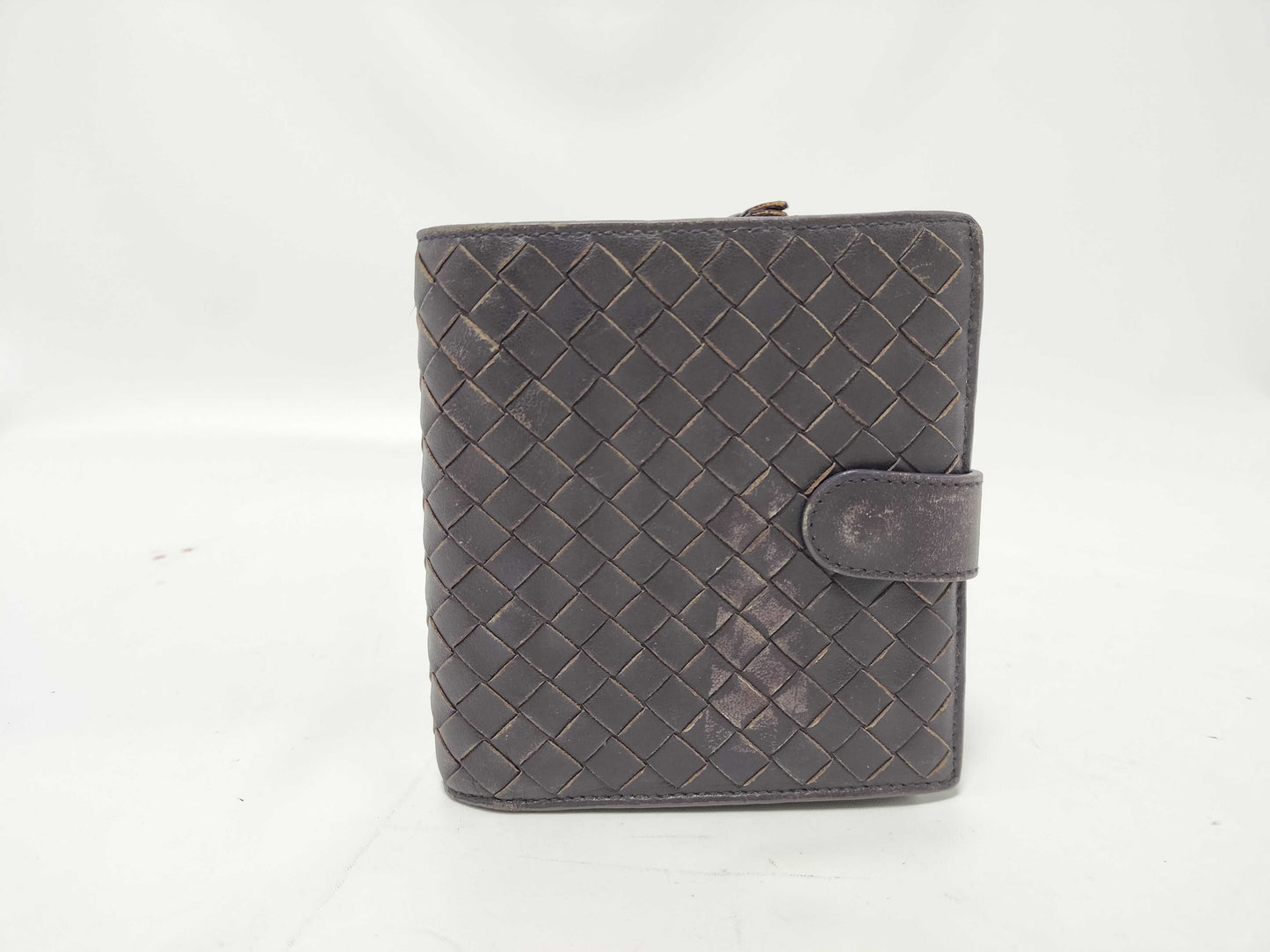 BOTTEGA VENETA Intrecciato Intrecciato Intrecciato Leather Bi-Fold Wallet 114073 V0013 5004 Purple Wallet