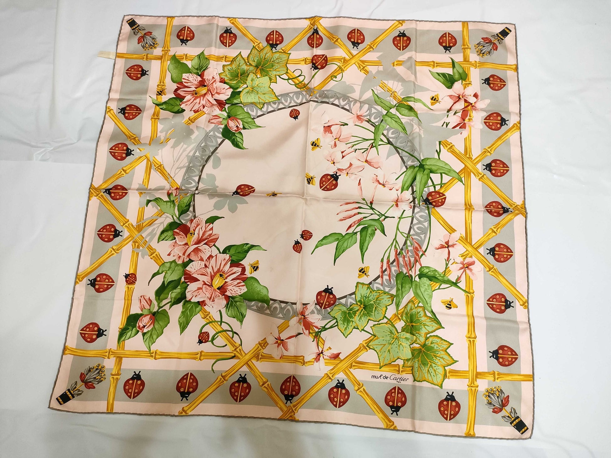 Cartier Silk Scarf 3 Pieces Summary Scarf