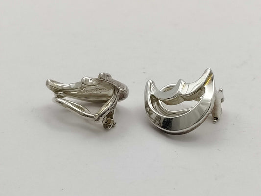 Tiffany&Co. Crescent Moon Earrings SV925 Silver Earrings
