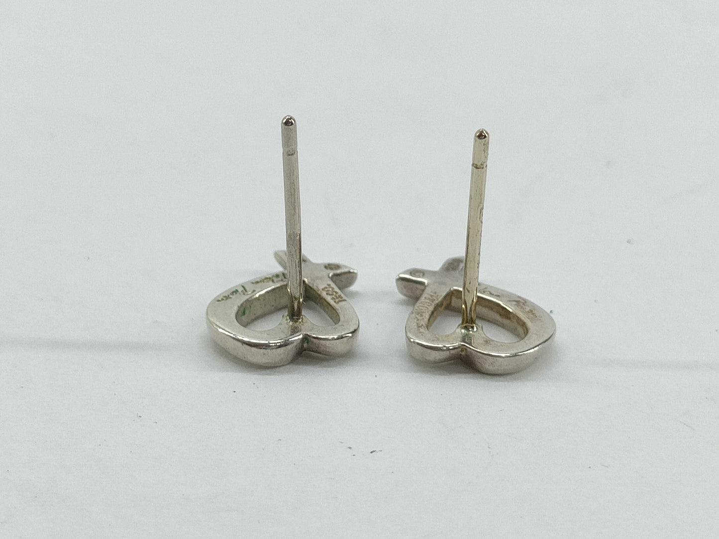 Tiffany&Co. Lovingheart Tiffany Rubbingheart Earrings SV925 Silver Earrings