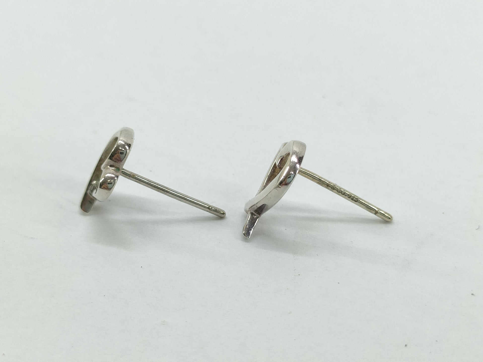 Tiffany&Co. Lovingheart Tiffany Rubbingheart Earrings SV925 Silver Earrings