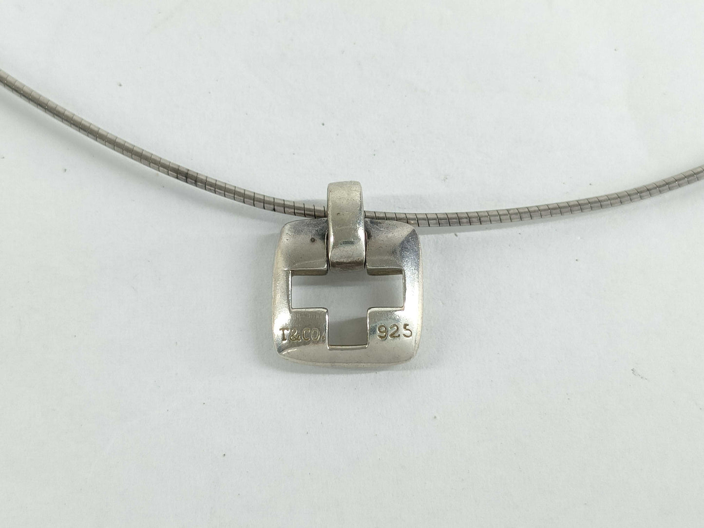 Tiffany&Co. Open Cross Necklace SV925 Necklace