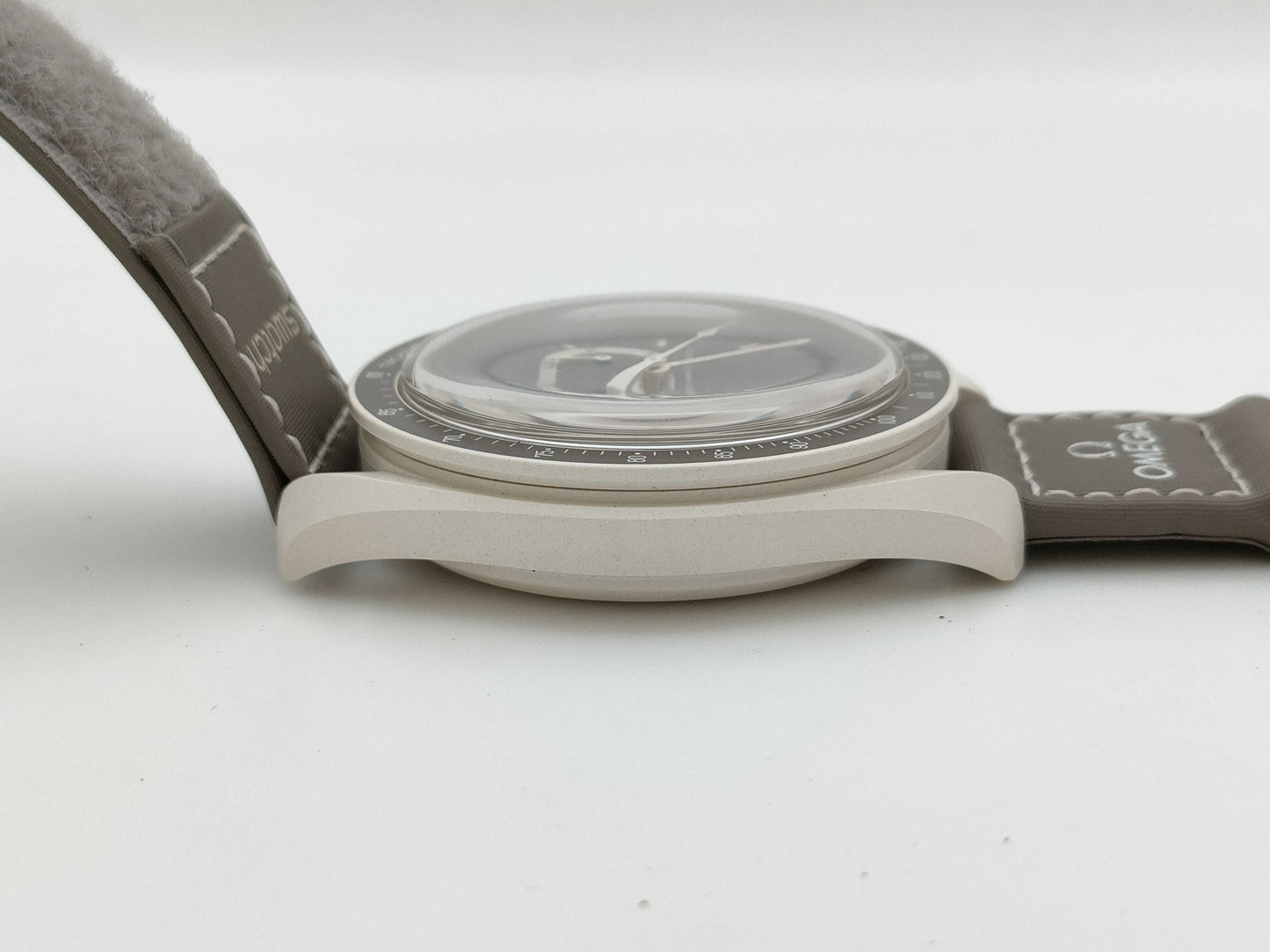 OMEGA Swatch Speedmaster Moonwatch SO33T103 Grey Dial Men's Watch