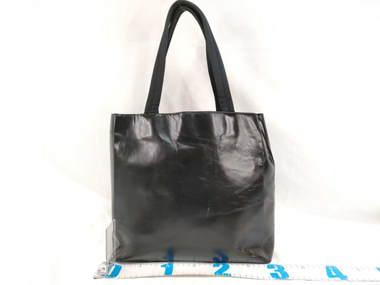 PRADA Leather Tote Bag Black Tote Bag