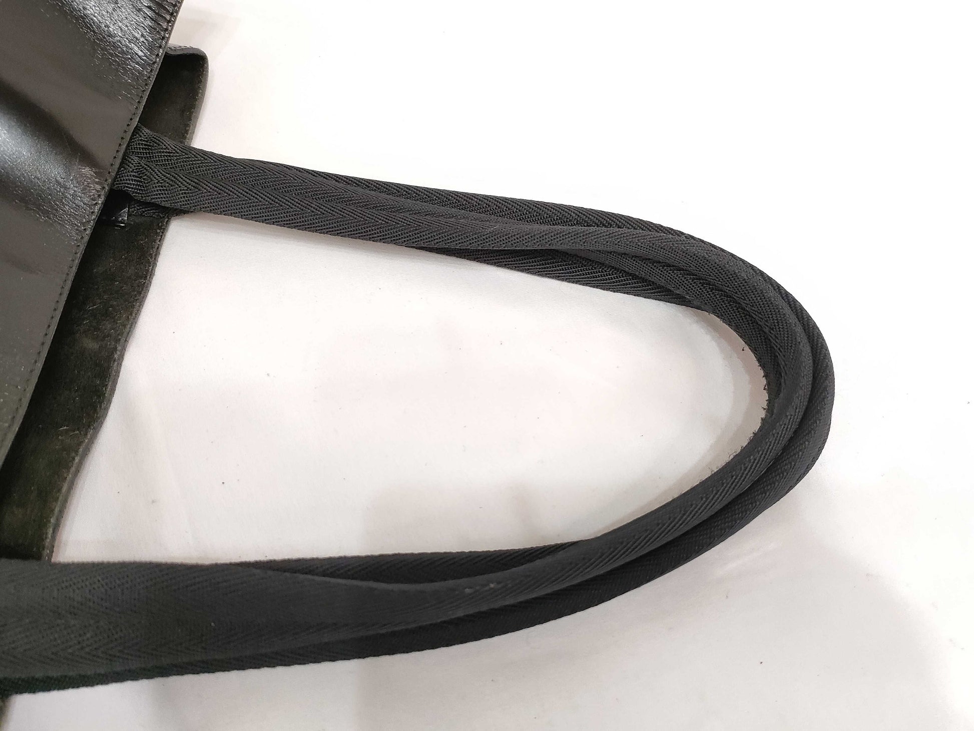 PRADA Leather Tote Bag Black Tote Bag