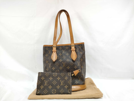 LOUIS VUITTON Monogram LV Monogram Petit Bucket M42238 AR0928 Handbag