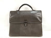 BOTTEGA VENETA Intrecciato Intrecciato Intrecciato Leather Business Bag Dark Brown Business Bag