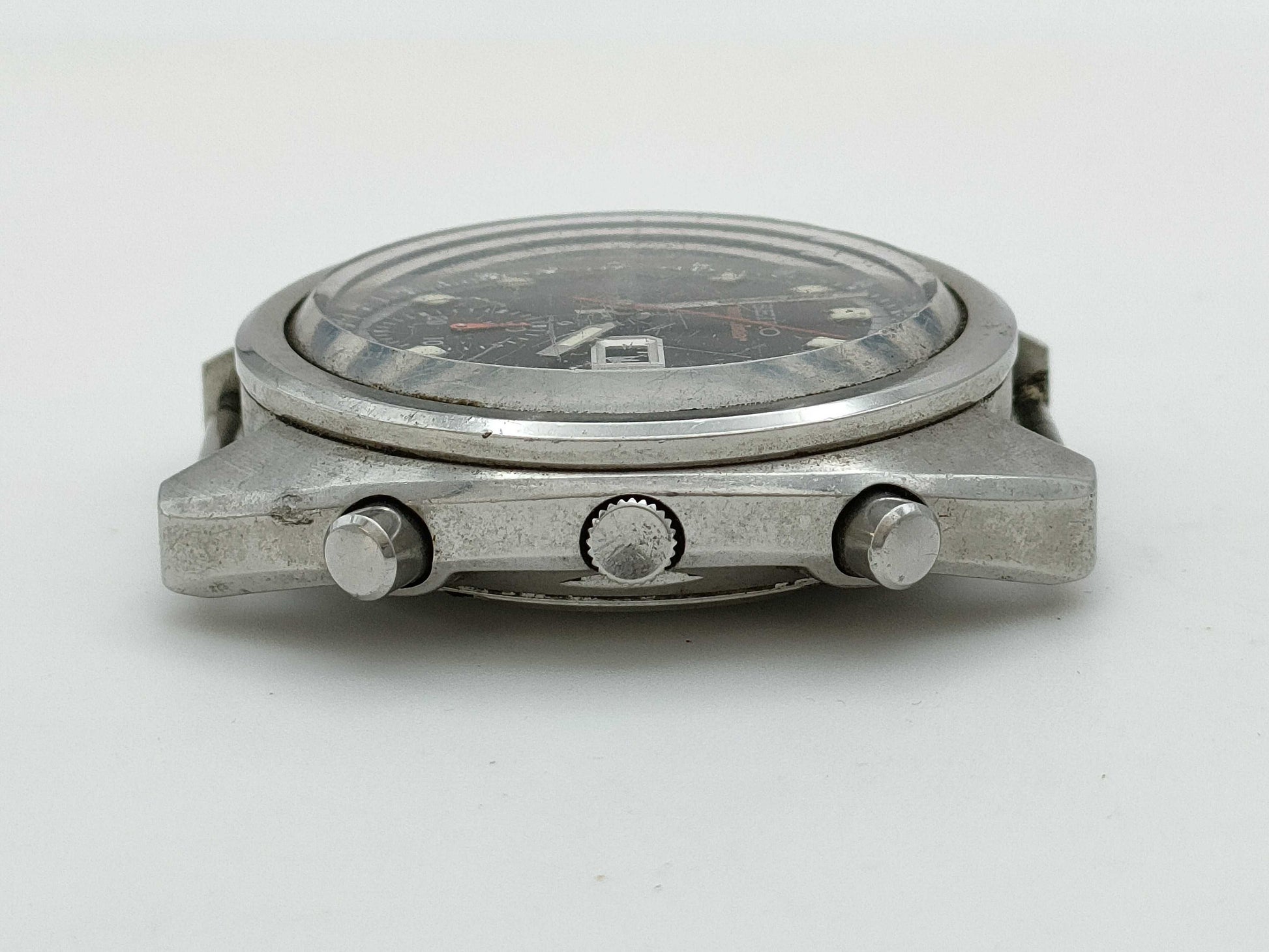 SEIKO Speed Timer 6139-6010 011685 Automatic Black Dial Immovable Current Men's Watch