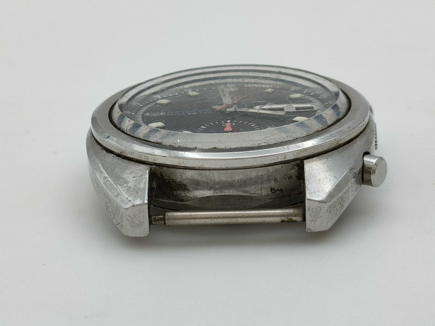 SEIKO Speed Timer 6139-6010 011685 Automatic Black Dial Immovable Current Men's Watch