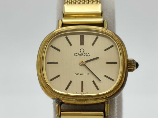 OMEGA Devil Hand-Wound Gold Dial Current Women's Watch