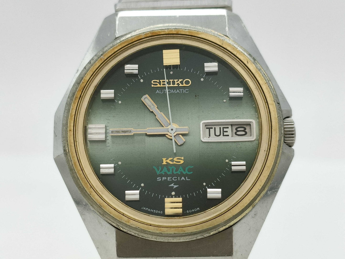 SEIKO 5246-6030 241810 Automatic Green Dial Immovable Men's Watch