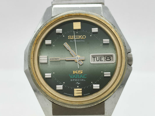 SEIKO 5246-6030 241810 Automatic Green Dial Immovable Men's Watch